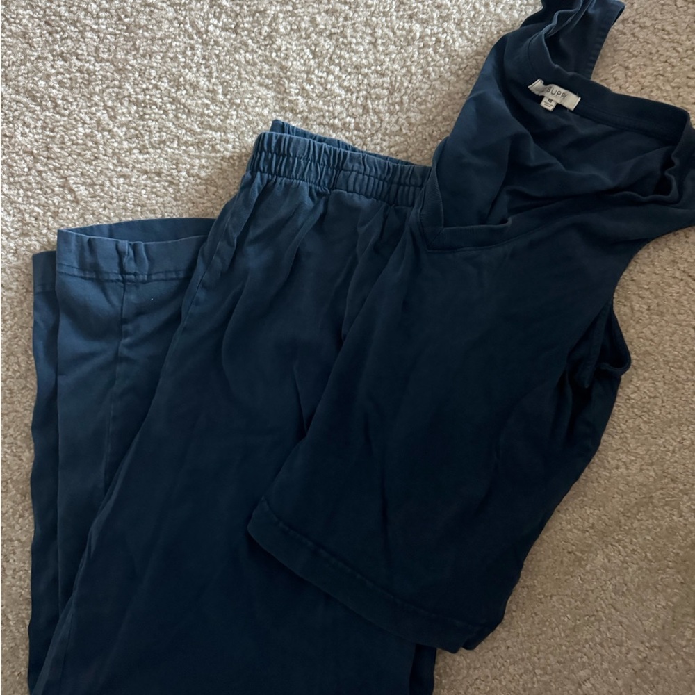 Women's Navy Blue z supply set